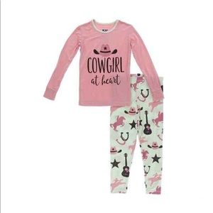 Kickee Pants Cowgirl At Heart Pajama Set